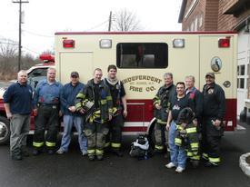 IFCO members at Banksville FD HQ. -Mutual Aid to Banksville 3/14/10. (Photos Courtesy of Banksville FD) 